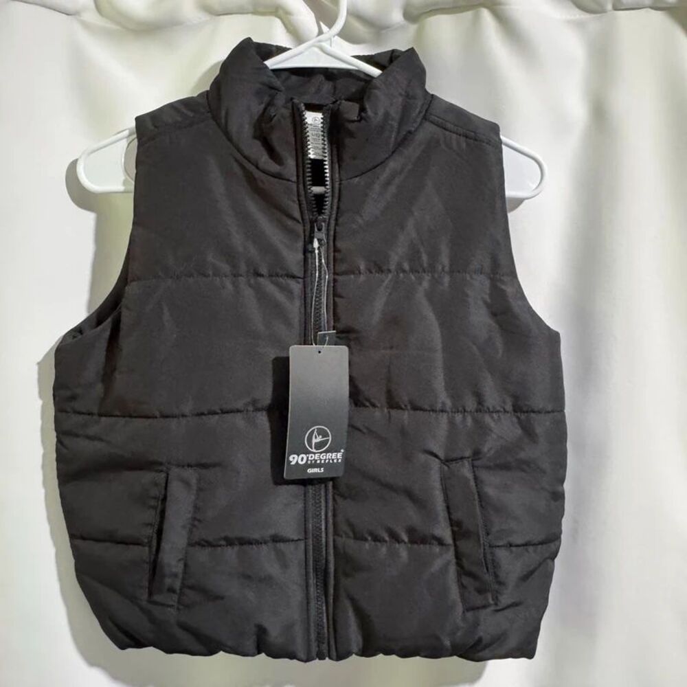 90 Degree by Reflex black vest Girls Lg 12